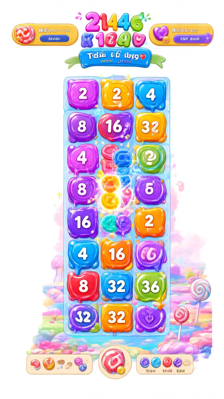 Candy Cascade 2048